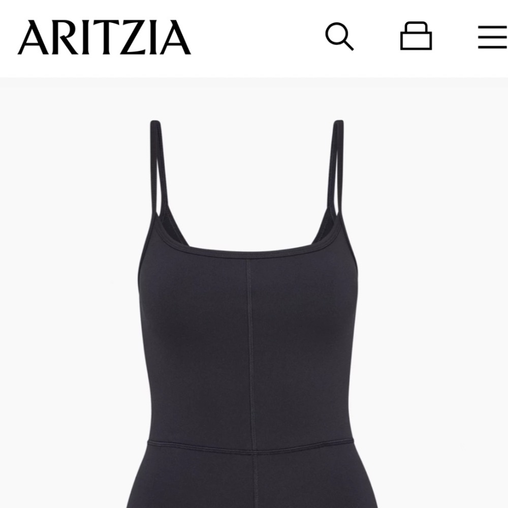 Aritzia Divinity 5” Romper in Black Size XXS